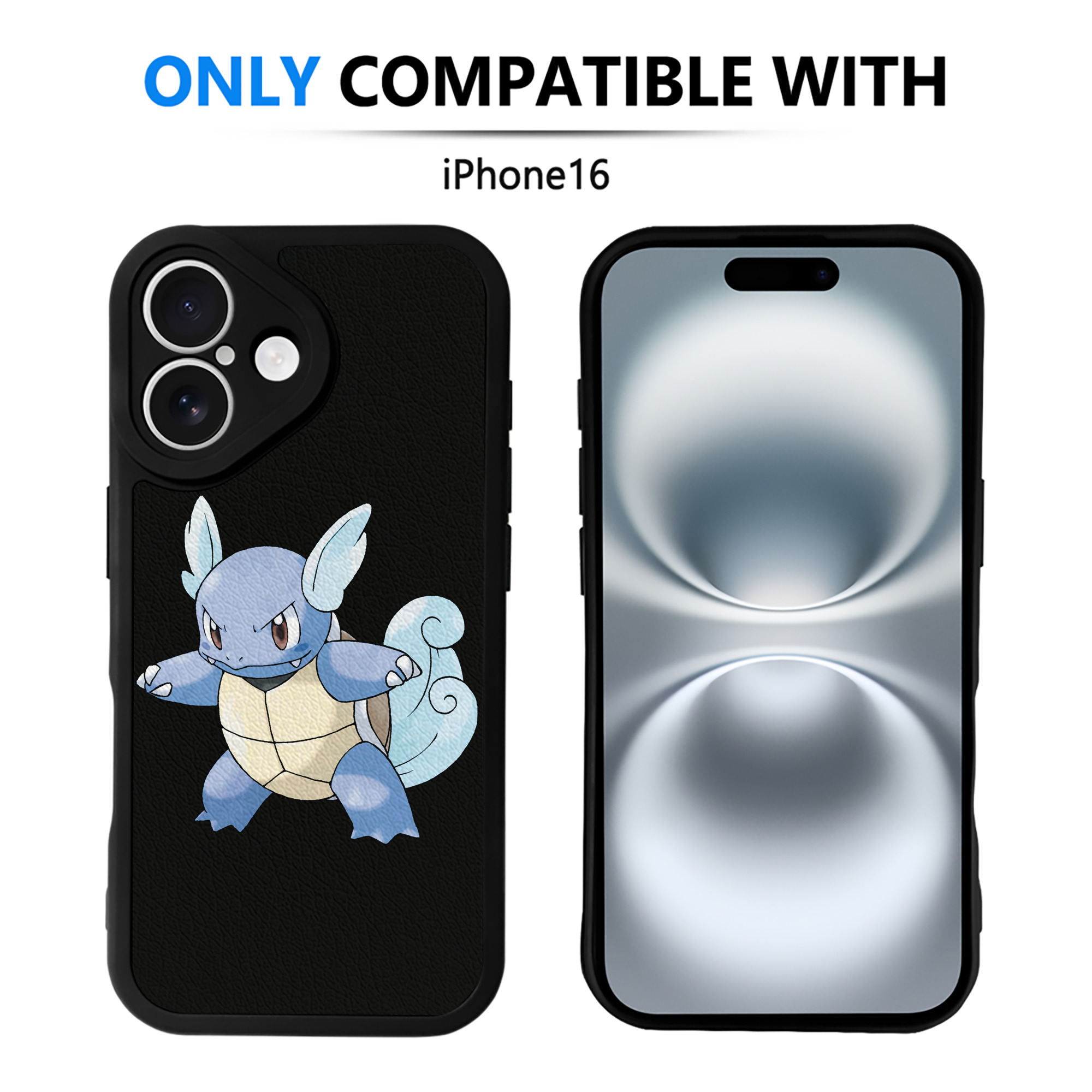 （画像用） ポケットモンスター Pokémon 【iPhone 16シリーズ対応】シリコンスマホケース（レザー調） 材質：シリコン